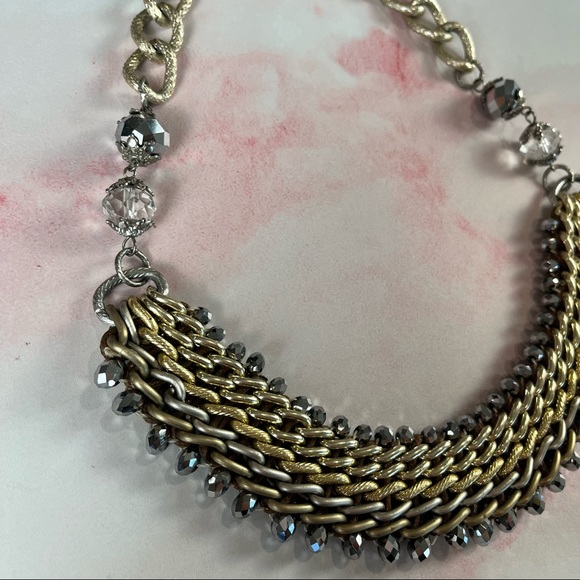 Lucky Star chunky statement link necklace. Gold, silver, gun metal gray - Picture 6 of 13